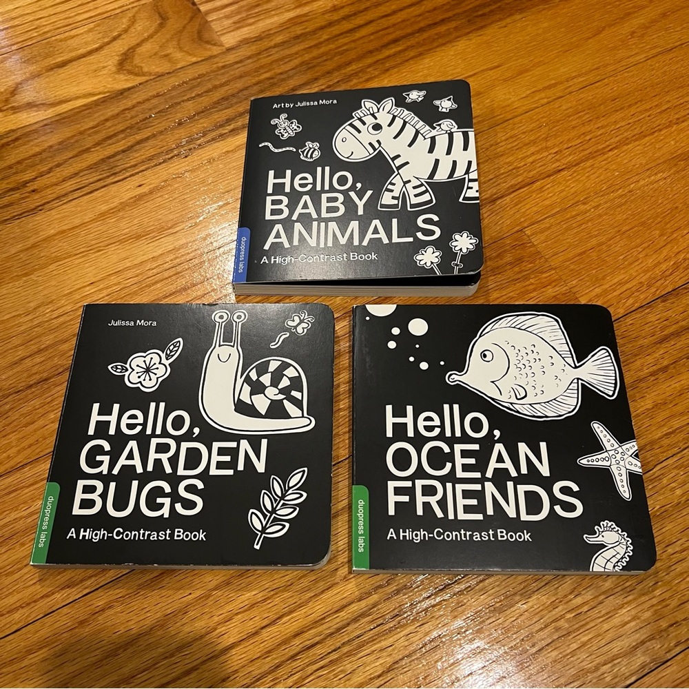 3 High Contrast Baby books